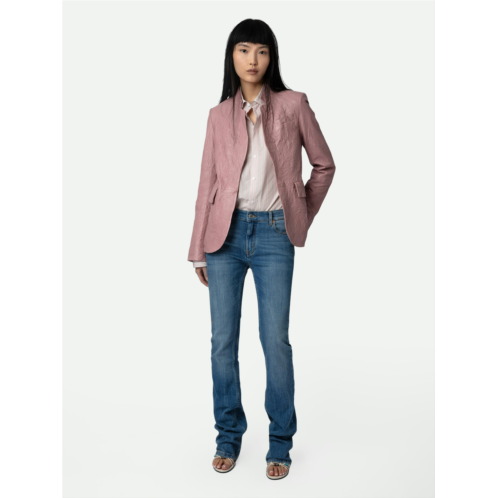 ZADIG&VOLTAIRE Very Crinkled Leather Blazer