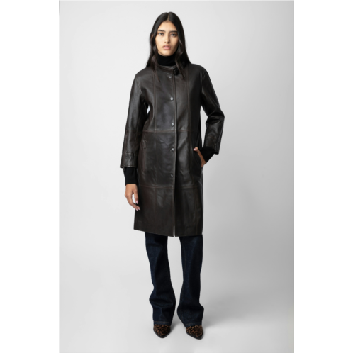 ZADIG&VOLTAIRE Mira Leather Coat