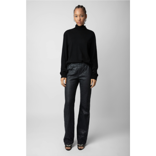 ZADIG&VOLTAIRE Pauline Crinkled Leather Pants