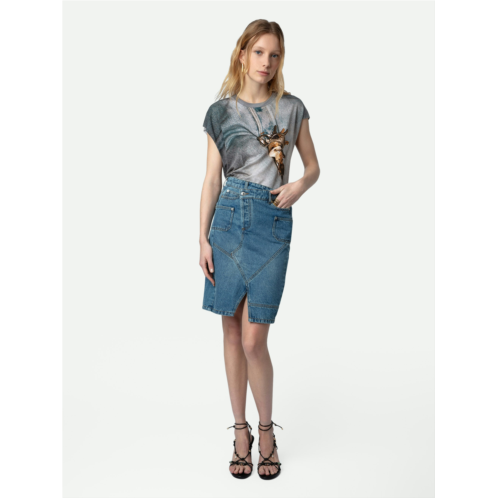 ZADIG&VOLTAIRE Jinko Denim Skirt