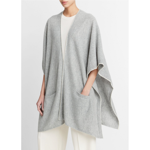 Vince Tipped Jersey-Knit Cashmere Cape
