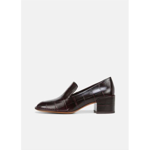 Vince Millie Leather Heeled Loafer