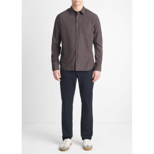 Vince Garment Dye Cotton Button-Front Shirt