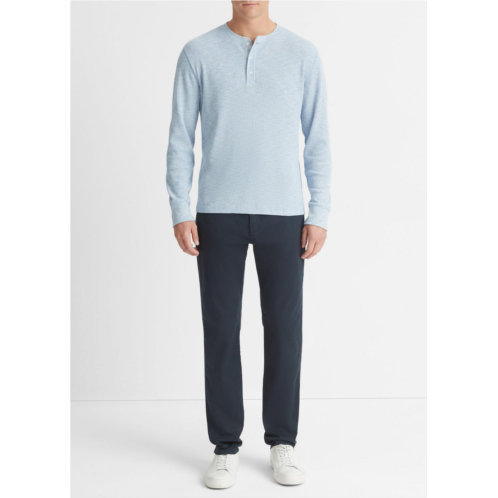 Vince Sun-Faded Thermal Long-Sleeve Henley