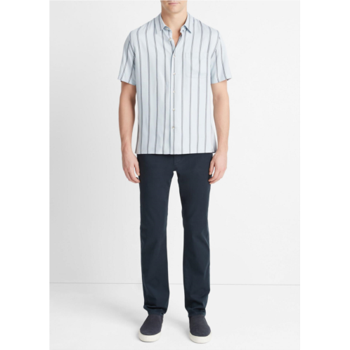 Vince Pacifica Stripe Short-Sleeve Shirt