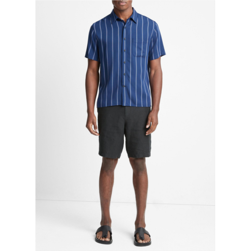 Vince Pacifica Stripe Short-Sleeve Shirt