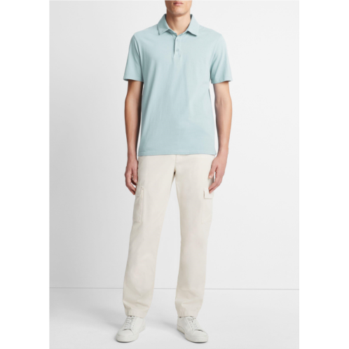 Vince Garment Dye Cotton Polo Shirt