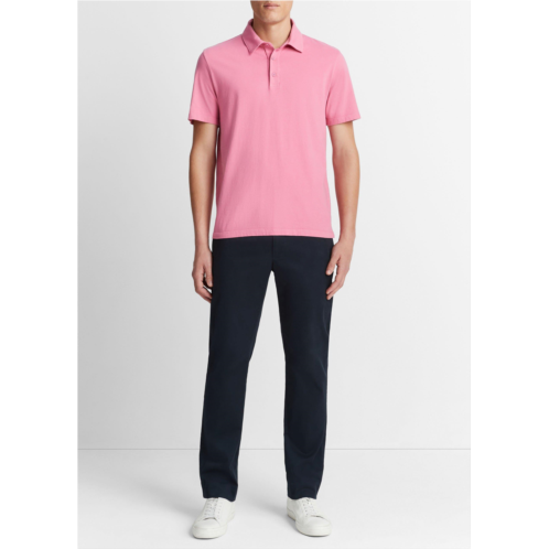 Vince Garment Dye Cotton Polo Shirt