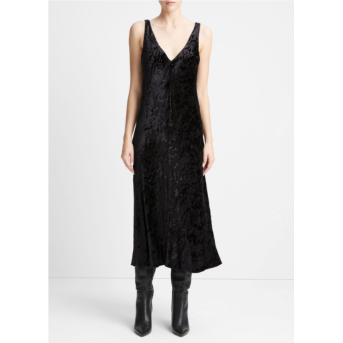Vince Luxe-Textured Velvet Slip Dress