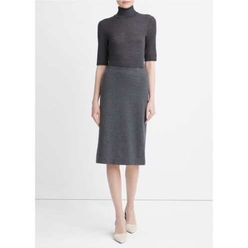 Vince Cozy Wool Fitted Slip Skirt
