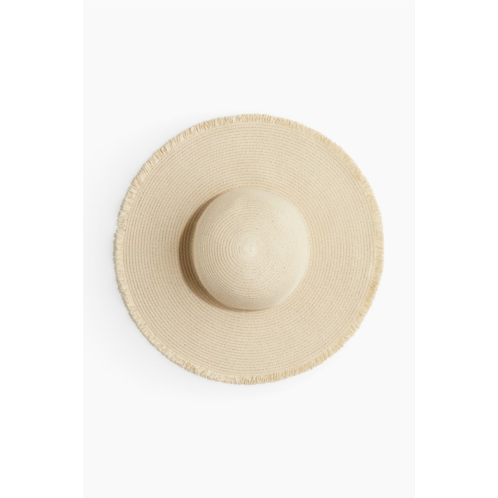 H&M Frayed-edge Straw Hat