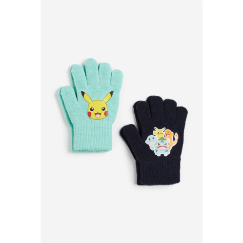 H&M 2-pack Print-motif Gloves