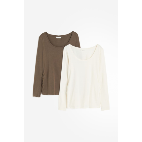 H&M MAMA 2-pack Cotton Tops