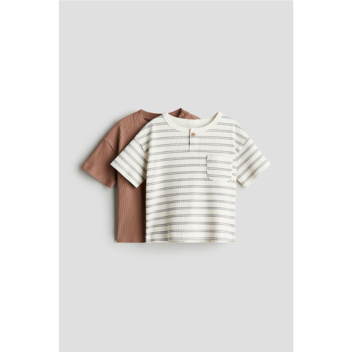 H&M 2-pack Ribbed Jersey Shirts