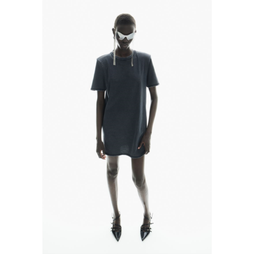 H&M T-shirt Dress with Shoulder Pads