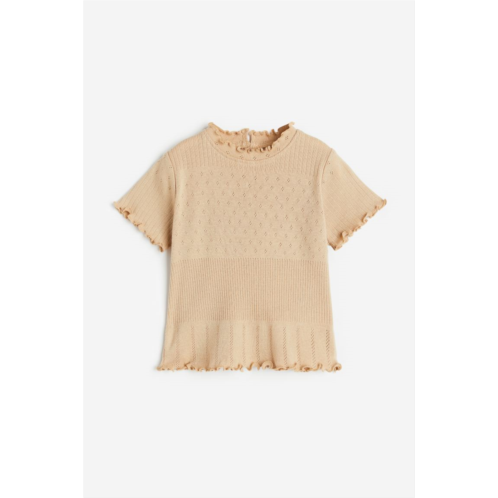 H&M Pointelle Jersey Top