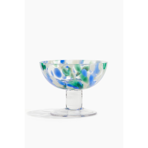 H&M Patterned Glass Dessert Bowl