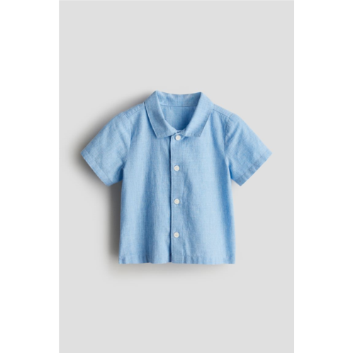 H&M Short-sleeved Cotton Shirt