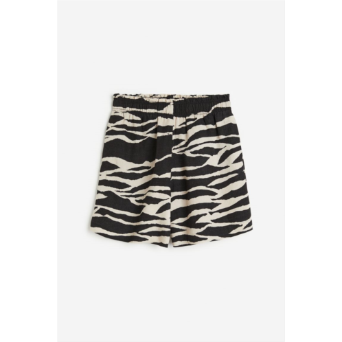 H&M Linen-blend Pull-on Shorts