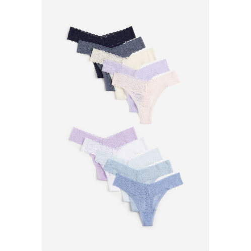 H&M 10-pack Lace Thong Briefs