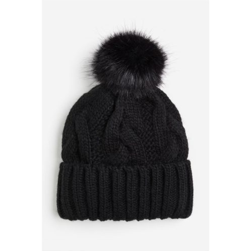 H&M Cable-knit Pompom Hat