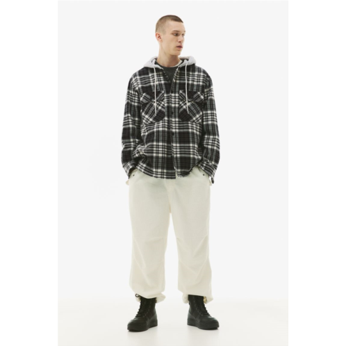 H&M Relaxed Fit Hooded Overshirt
