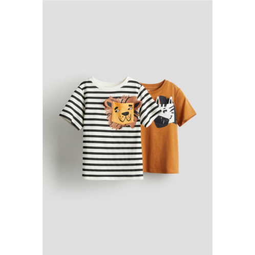 H&M 2-pack Interactive-detail T-shirts