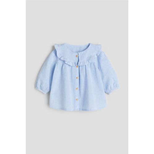 H&M Cotton Blouse with Collar