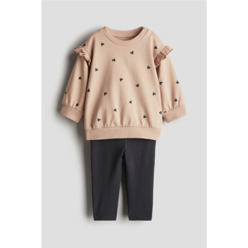 H&M 2-piece Sweatshirt and Leggings Set