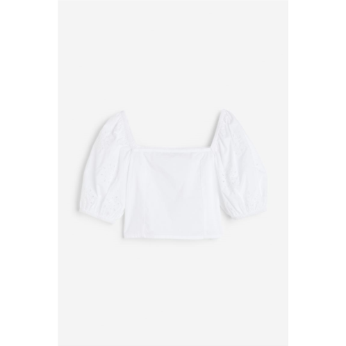 H&M Puff-sleeved Blouse
