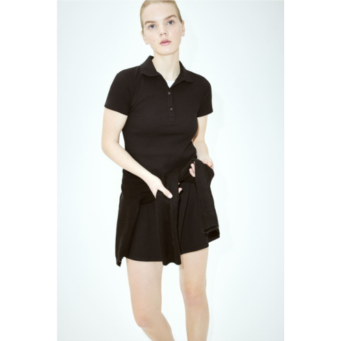 H&M Collared Ribbed Dress