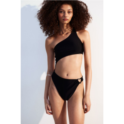 H&M One-shoulder Cut-out Swimsuit