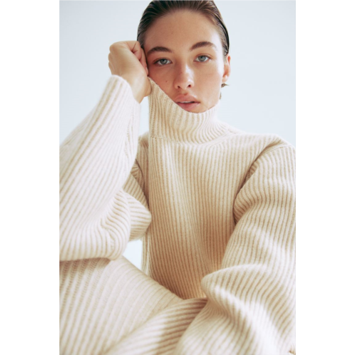 H&M Rib-knit Mock Turtleneck Sweater