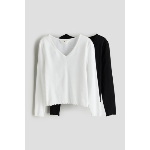 H&M 2-pack Ribbed Jersey Tops