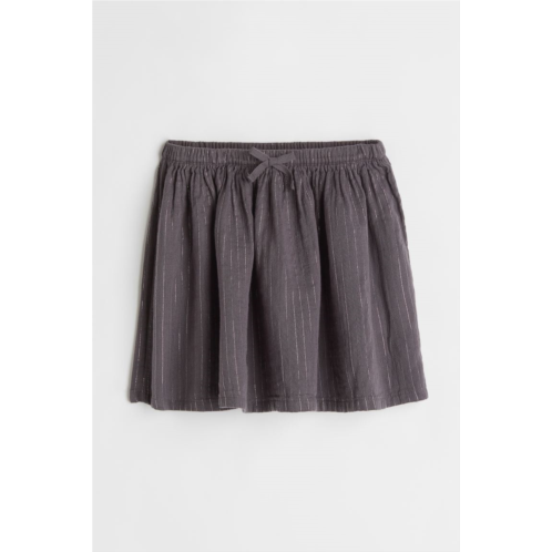 H&M Double-weave Cotton Skirt