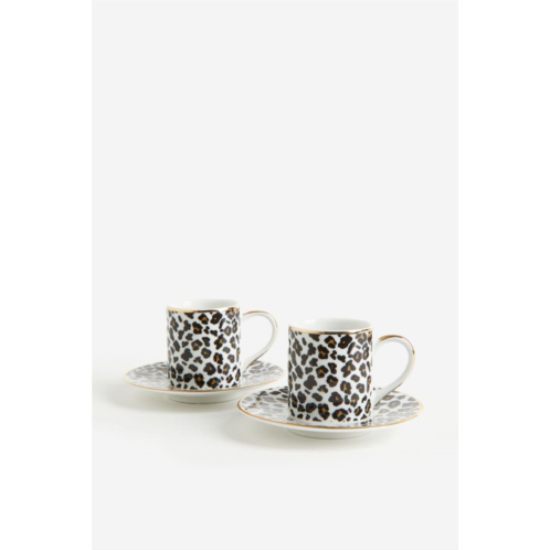 H&M 2-pack Espresso Cup and Saucer