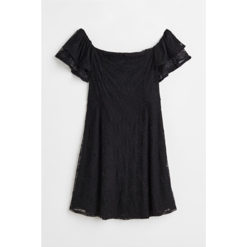 H&M Lace Off-the-shoulder Dress