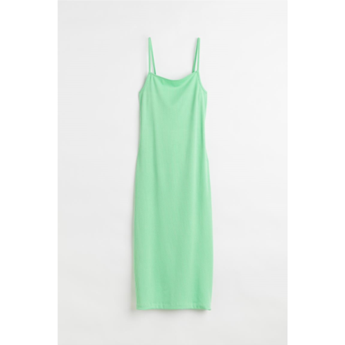 H&M Open-backed ribbed jersey dress