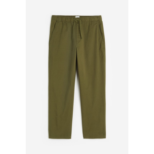 H&M Relaxed Fit Twill Pull-on Pants