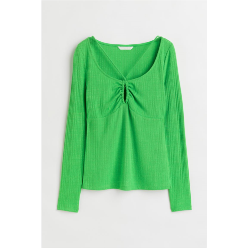 H&M Ribbed Jersey Top