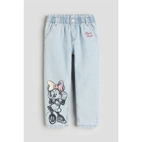 H&M Relaxed Fit Paper Bag Jeans