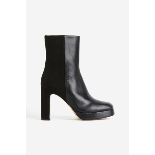 H&M Leather Boots with Heel
