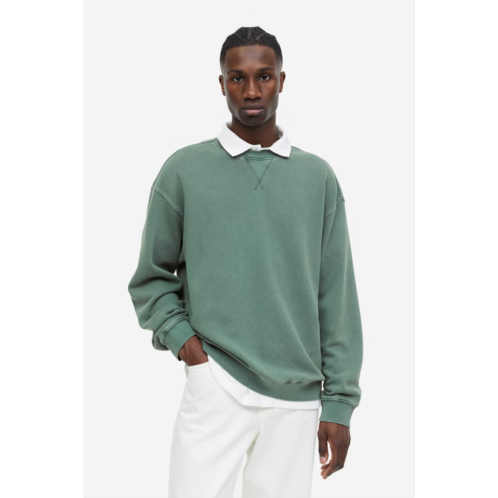H&M Relaxed Fit Washed-look Sweatshirt