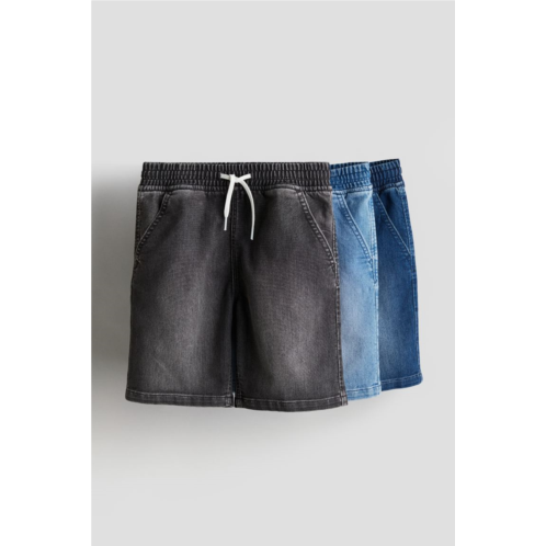 H&M 3-pack Denim Pull-on Shorts