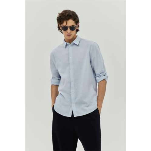 H&M Regular Fit Linen-blend Shirt