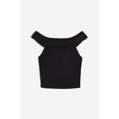H&M Sleeveless Off-the-shoulder Top