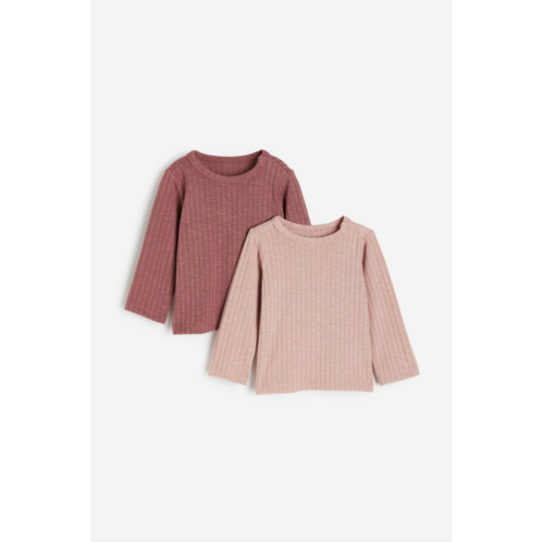 H&M 2-pack Ribbed Jersey Shirts