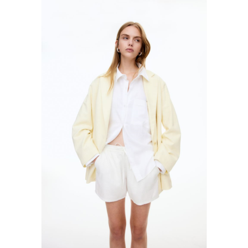 H&M Linen-blend Pull-on Shorts