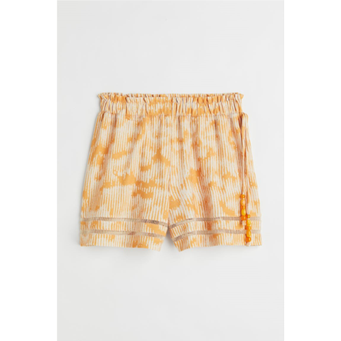 H&M Embroidered-trim shorts