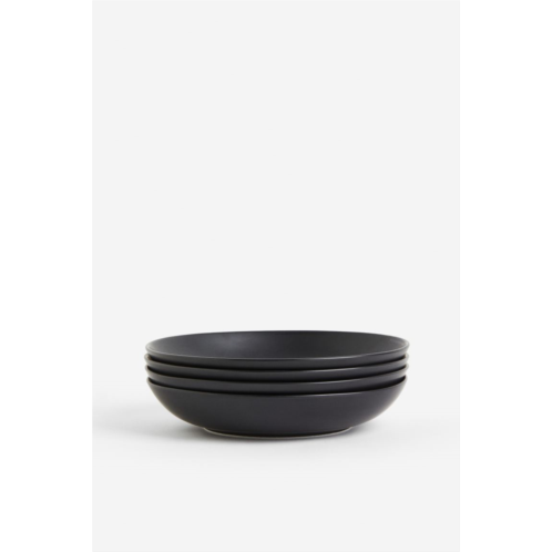H&M 4-pack Deep Porcelain Plates